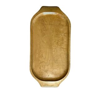 Vintage MCM Bent Wood Tray - Made in Vermont, Old Man Shop Franconia Notch NH